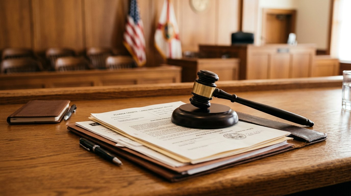 Florida Landlord Delivering Eviction Notice